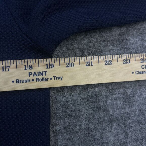 Under Armour Notre Dame Shirt Men Small Blue Heat Gear Snap Embroidered *Snag - Picture 11 of 15